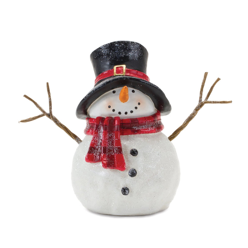 Melrose Snowman with Scarf Figurine (Set of 4)