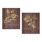 Melrose Laurel and Holly Plaque (Set of 2)