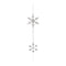 Jeweled Metal Snowflake Drop Ornament (Set of 6)