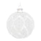 Frosted Leaf Glass Ball Ornament (Set of 12)