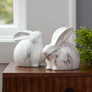 Melrose Marble Design Rabbit Shelf Sitter (Set of 2)