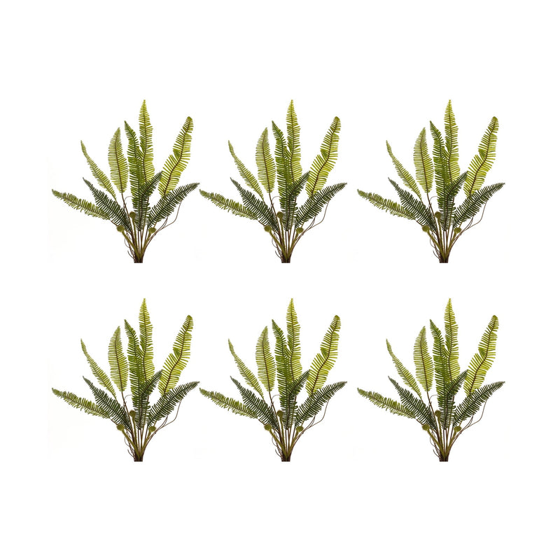 Melrose Varigated Fern Foliage Bush (Set of 6)