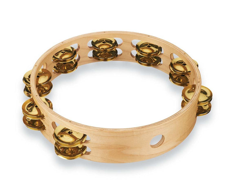 Latin Percussion LP380B-BR Pro 10" Double Row Tambourine - Brass