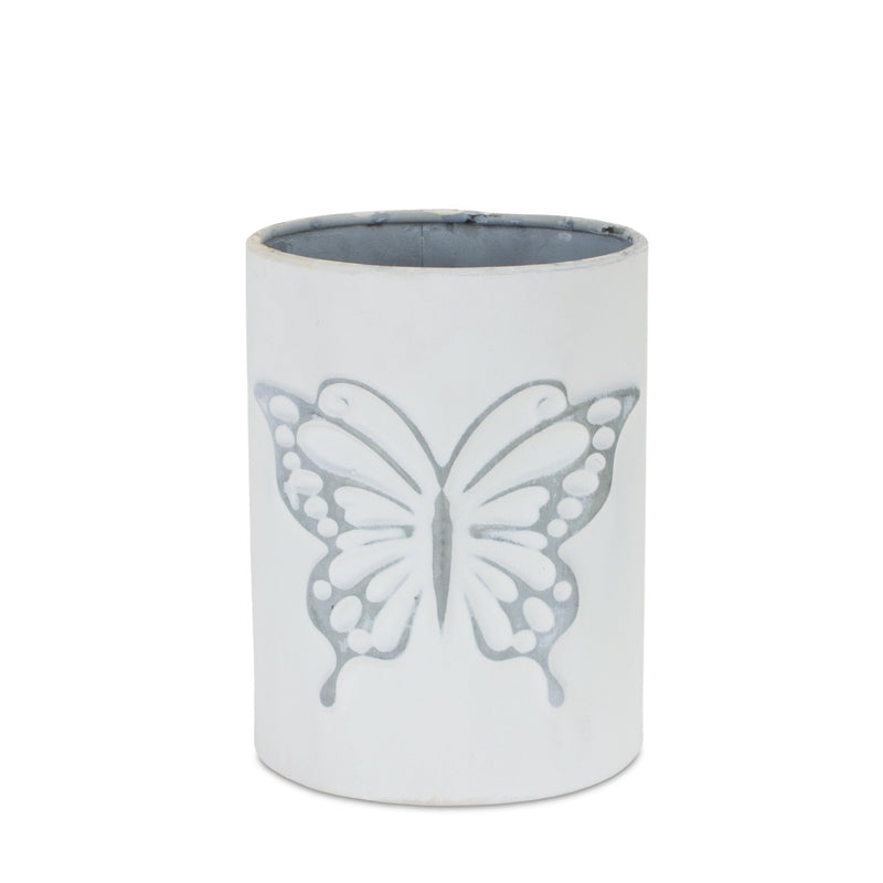 Melrose Brushed Metal Insect Pot Set of 3 Planter