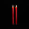 Melrose FIA Wick Red Taper Candle (Set of 2)