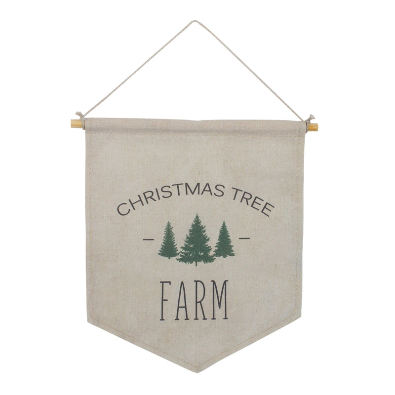 Melrose Canvas Christmas Banner (Set of 2)