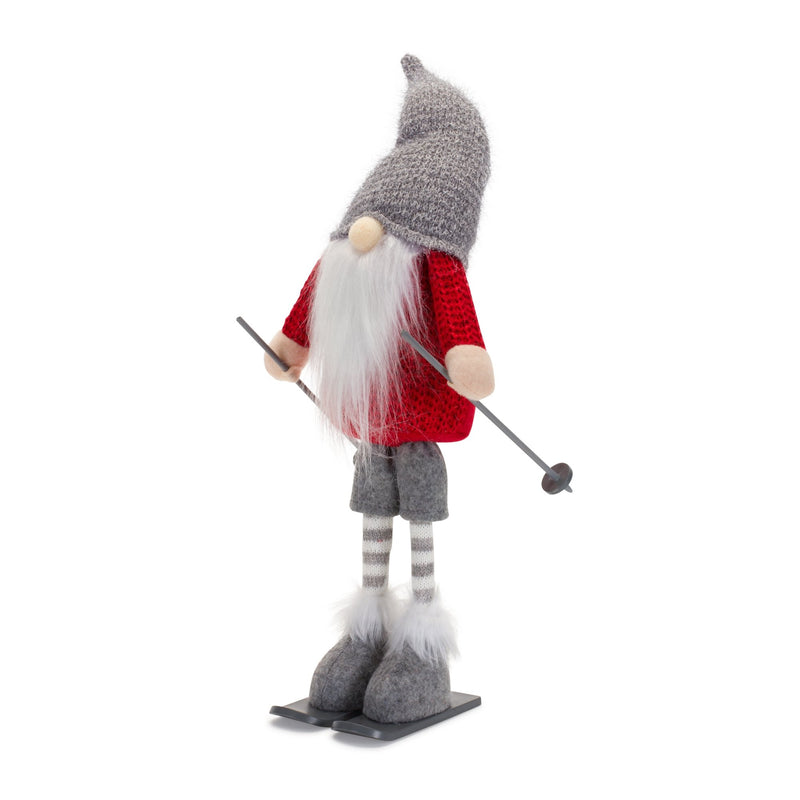 Melrose Plush Standing Gnome Skier (Set of 6)