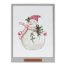 Melrose Framed Santa and Snowman Wall Art (Set of 2)