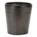 Melrose Pewter Metal Planter with Tapered Design Set of 3 Planter
