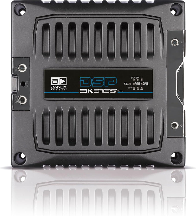 Banda 3200W 2 Ohm Monoblock DSP Bass Amplifier - Black - DSP3K2BLACKBASS