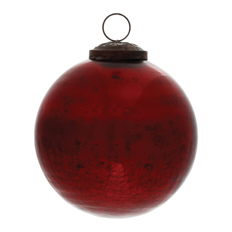 Red Glass Ball Ornament (Set of 12)