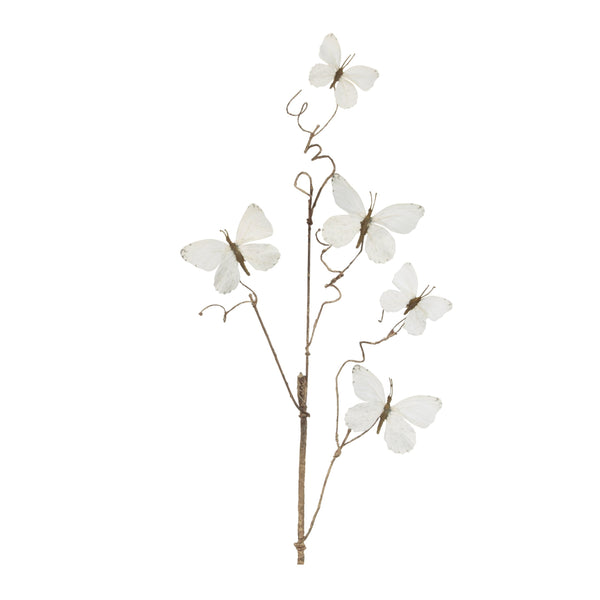 Melrose Butterfly Twig Spray (Set of 4)