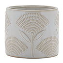 Melrose Porcelain Floral Patterned Planter Set of 2 Planter, Porcelain