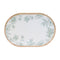 Melrose Wood Mushroom and Floral Print Tray (Set of 2)