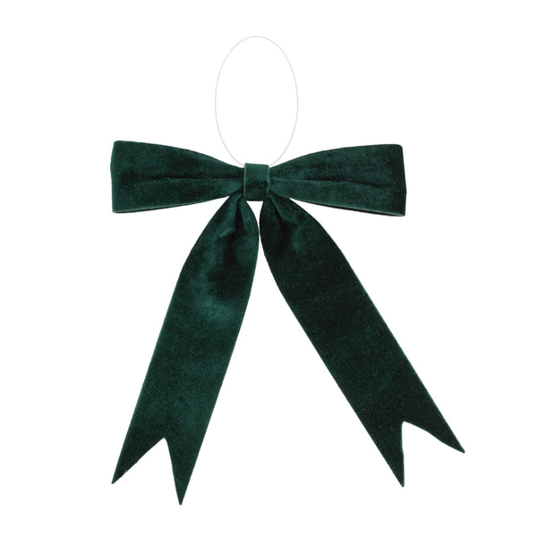 Melrose Emerald Green Holiday Bow (Set of 2)