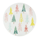Melrose Ceramic Pine Tree Print Plate (Set of 4)