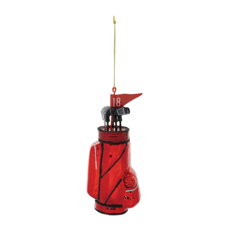 Melrose Glass Golf Bag Ornament (Set of 12)