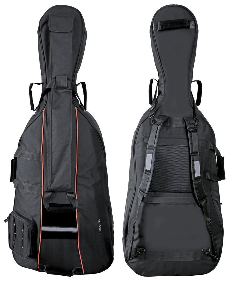 GEWA 4/4 Cello Premium Cordura  Gig Bag - 10mm Padding - Black