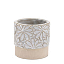 Melrose Ceramic Floral Planter Set of 2 Planter, Ceramic
