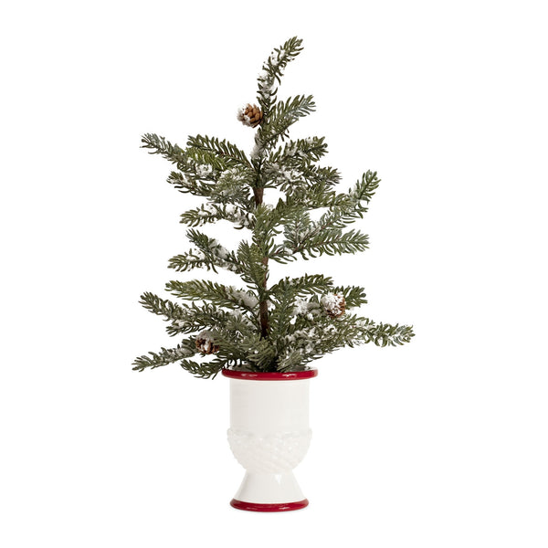 Melrose Mini Pine Tree with Ceramic Pot (Set of 2)