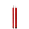 Melrose FIA Wick Red Taper Candle (Set of 2)