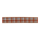 Melrose Burnt Orange Polyester Wired Ribbon (Set of 2)