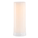 Melrose LED FIA Flame Designer Candle with White Hue 7.5"H