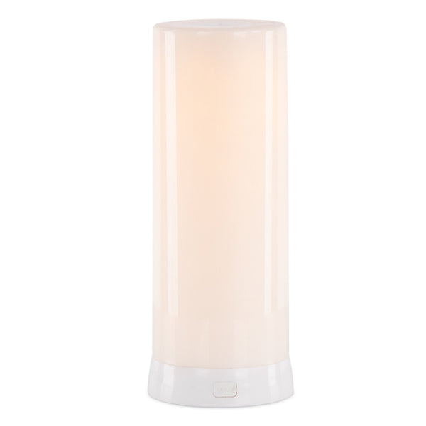 Melrose LED FIA Flame Designer Candle with White Hue 7.5"H