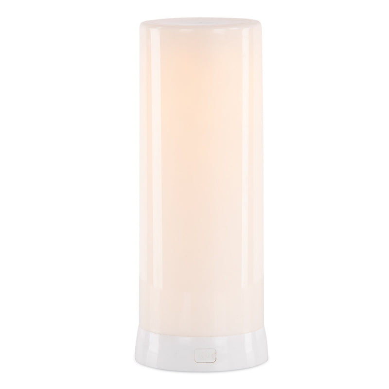 Melrose LED FIA Flame Designer Candle with White Hue 7.5"H