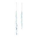 Melted Glass Icicle Drop Ornament (Set of 6)