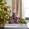 Melrose Distressed Wood Design Santa Figruine (Set of 3)
