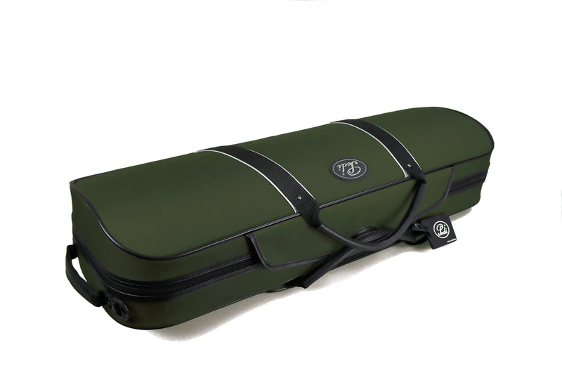 Pedi NiteFlash Violin Case 4/4 Olive Green w/ Steel-Shield & Reflective Strips