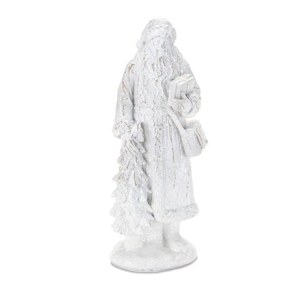 Melrose Glittered Santa Figurine (Set of 2)
