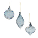 Melrose Iridescent Swirl Glass Ornament (Set of 12)
