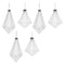 Melrose Frosted Glass Drop Ornament (Set of 6)