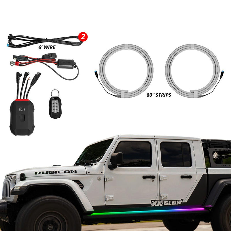 XKGlow 36" XKmax Atomix Body Panel RGB Color Chasing LED Light St - MX-BG-JP-STA