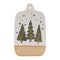 Melrose Ceramic Pine Tree Cutting Board Tray (Set of 4)