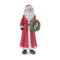 Melrose Glitter Santa Figurine with Pine Accent (Set of 3)