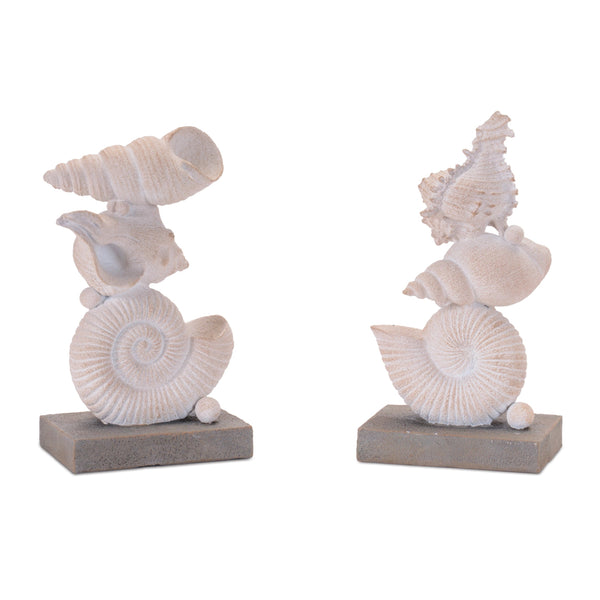 Melrose Shell Stack Figurines (Set of 2)