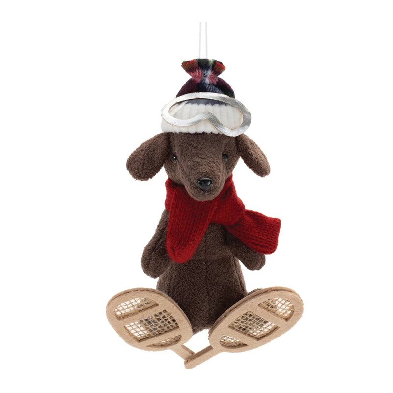Melrose Plush Ski and Snowboard Dog Ornament (Set of 6)