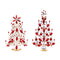 Melrose Jeweled Metal Christmas Tree (Set of 2)