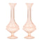 Melrose Pink Glass Stem Vase (Set of 2)