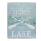 Melrose Wooden Lake Life Sentiment Sign Wall Decor, Rustic, Wood