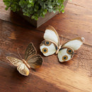Melrose Amber Butterfly and Moth Shelf Sitter (Set of 2) Multicolor
