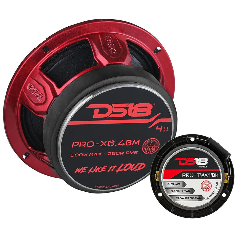 DS18 Pair Midrange Speaker PRO-X6.4BMPK