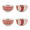 Melrose Ceramic Santa Candy Bowl (Set of 4)