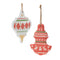 Melrose Metal Ornament with Nordic Pattern (Set of 4)