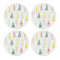 Melrose Ceramic Pine Tree Print Plate (Set of 4)