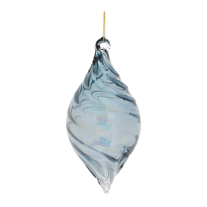 Melrose Iridescent Swirl Glass Ornament (Set of 12)