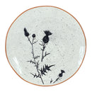 Melrose Rustic Thistle Etched Plate with Speckled Finish (Set of 4)
